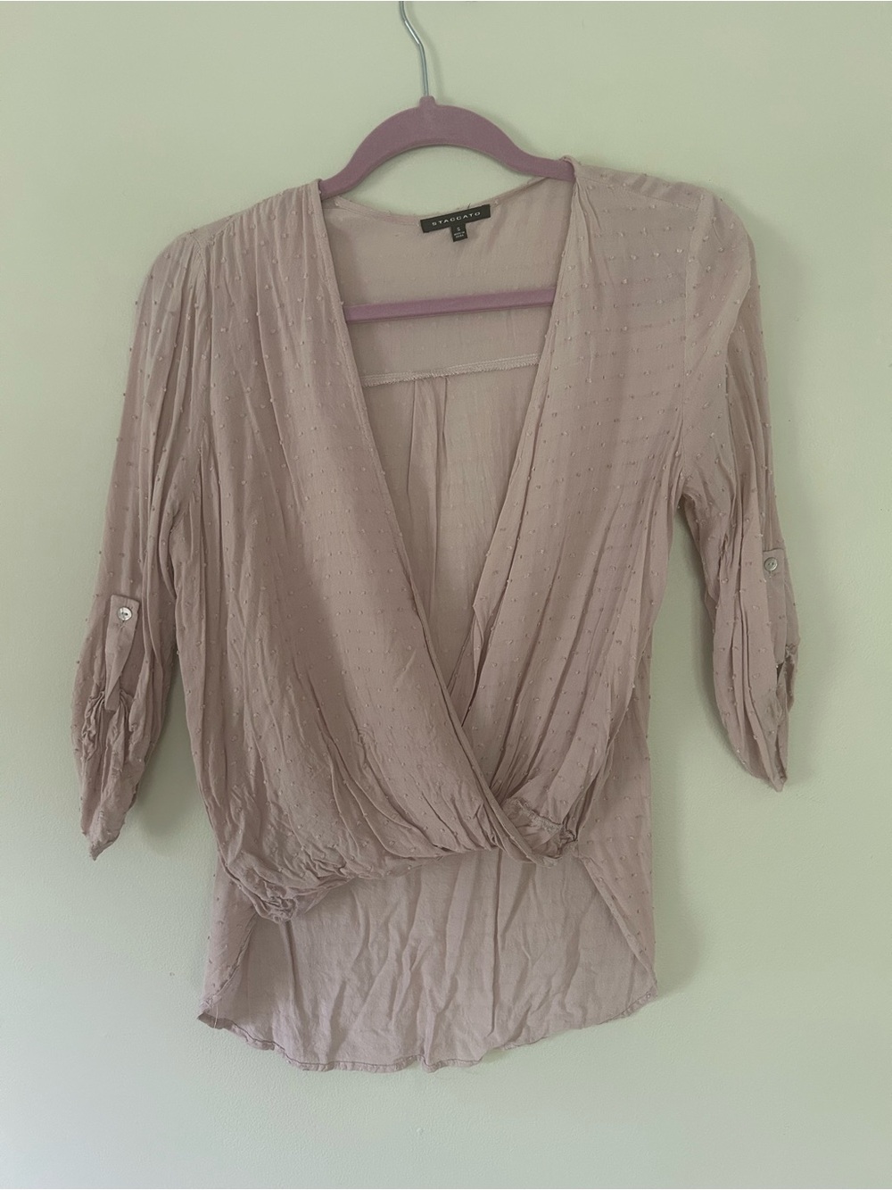 Staccato Dusty Rose Surplice Blouse